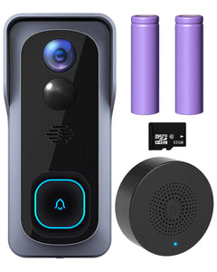 Morecam J1 Wireless Video Doorbell Camera WiFi (6700 mAH, 1080P)