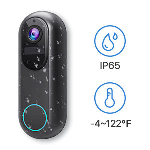 Morecam J2 Wireless Doorbell Camera with Wireless Chime, 1080P HD, 2-Way Audio